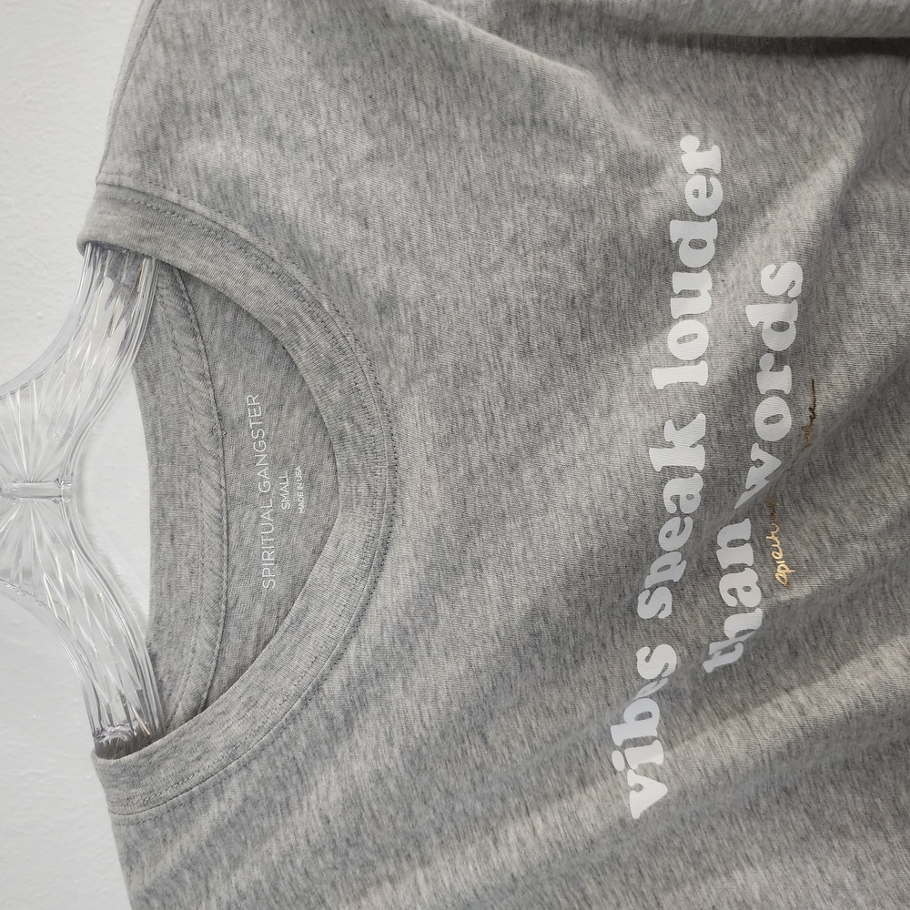 Spiritual Gangster Gray Long Sleeve Tee - Picture 2 of 7